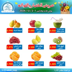 Page 4 in Vegetable and fruit offers at Sabah Al Ahmad co-op Kuwait