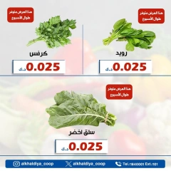 صفحة 9 ضمن عروض الخضار والفاكهة في جمعية الخالدية التعاونية الكويت