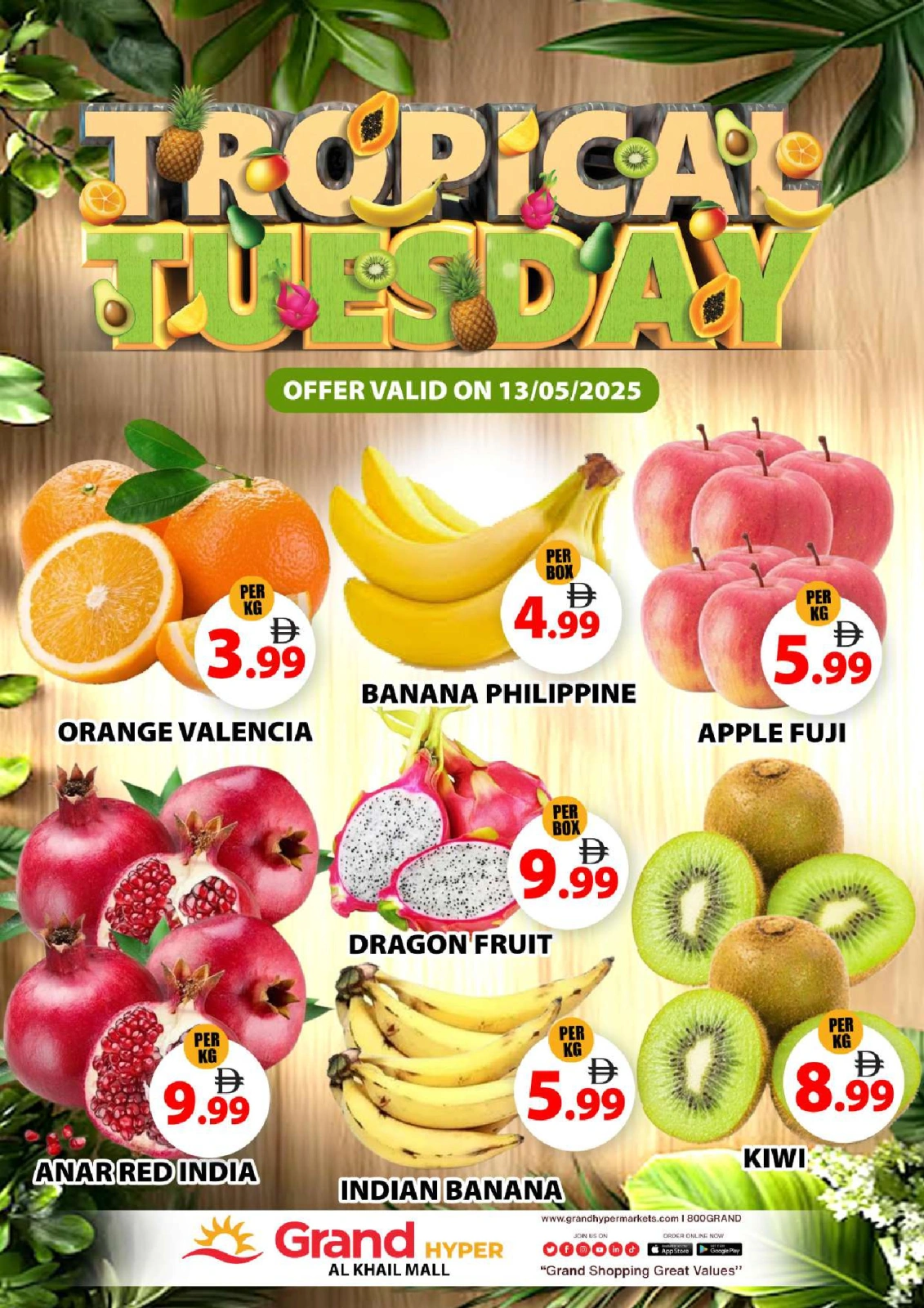 Page 1 in Tuesday Bazar Offers at Grand Hypermarket UAE