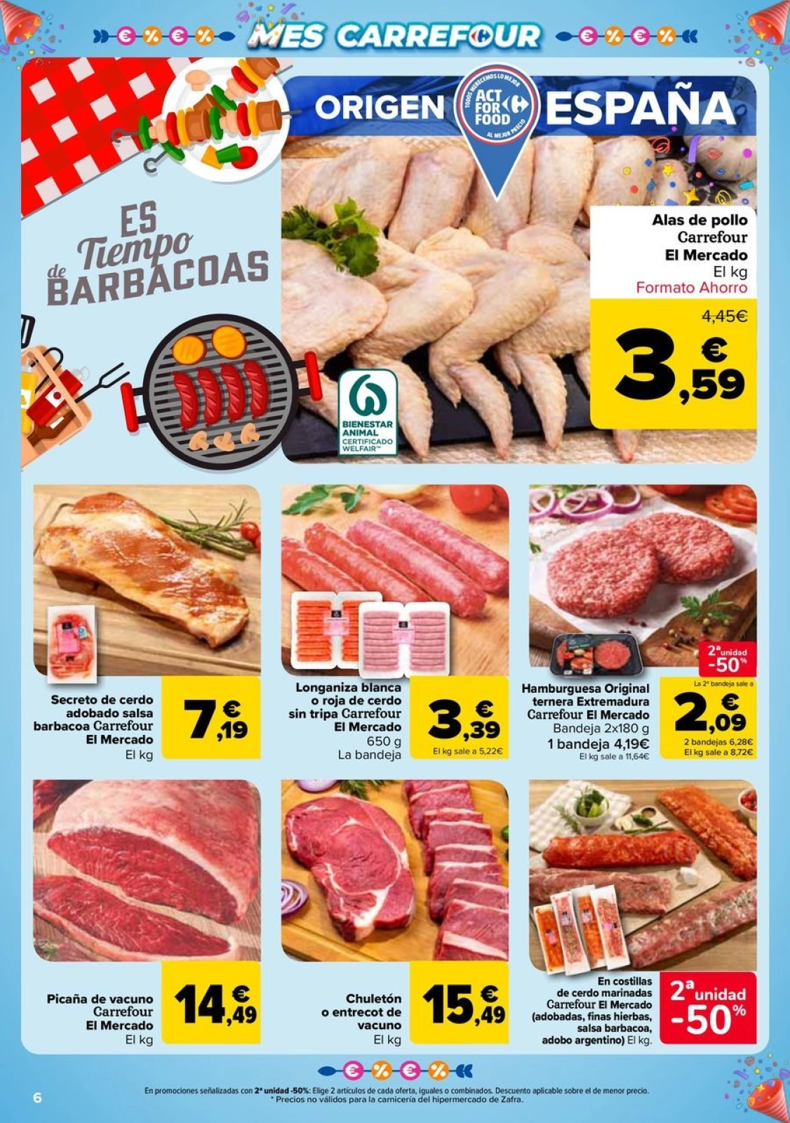 Página 6 en 50% QUE VUELVE + 2ªUD. AL -50% en Carrefour España