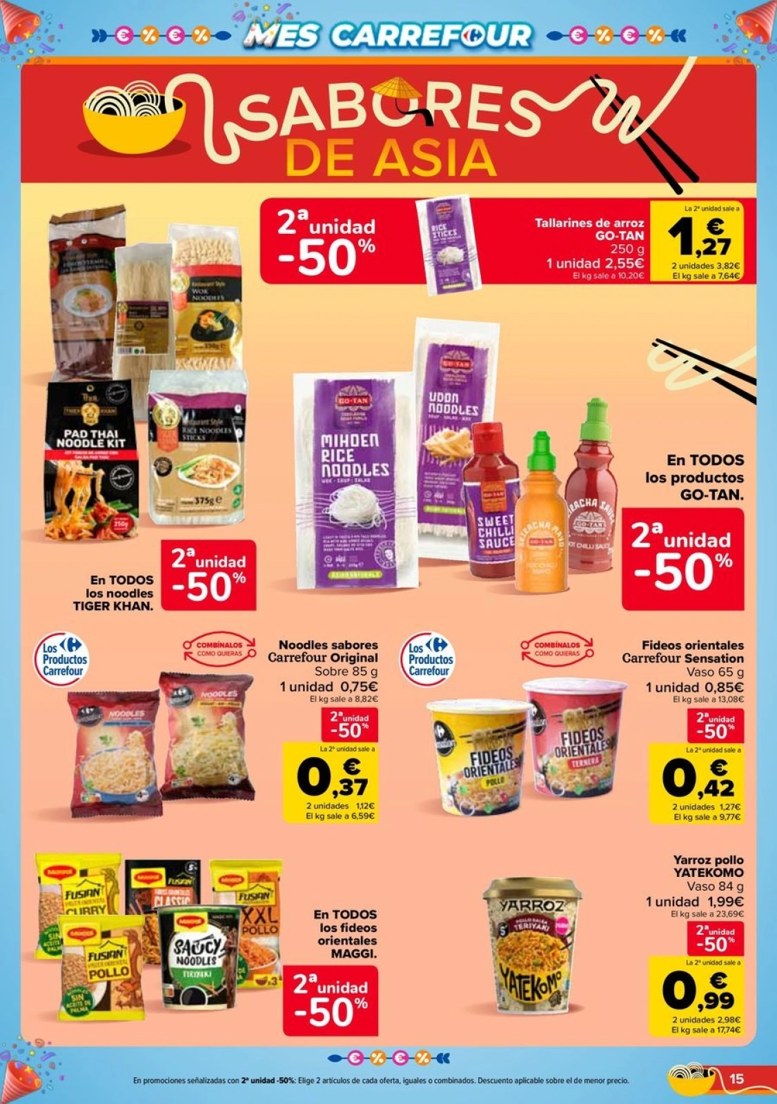 Página 15 en 50% QUE VUELVE + 2ªUD. AL -50% en Carrefour España