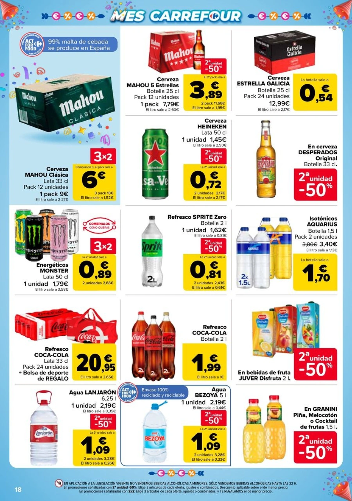 Página 18 en 50% QUE VUELVE + 2ªUD. AL -50% en Carrefour España
