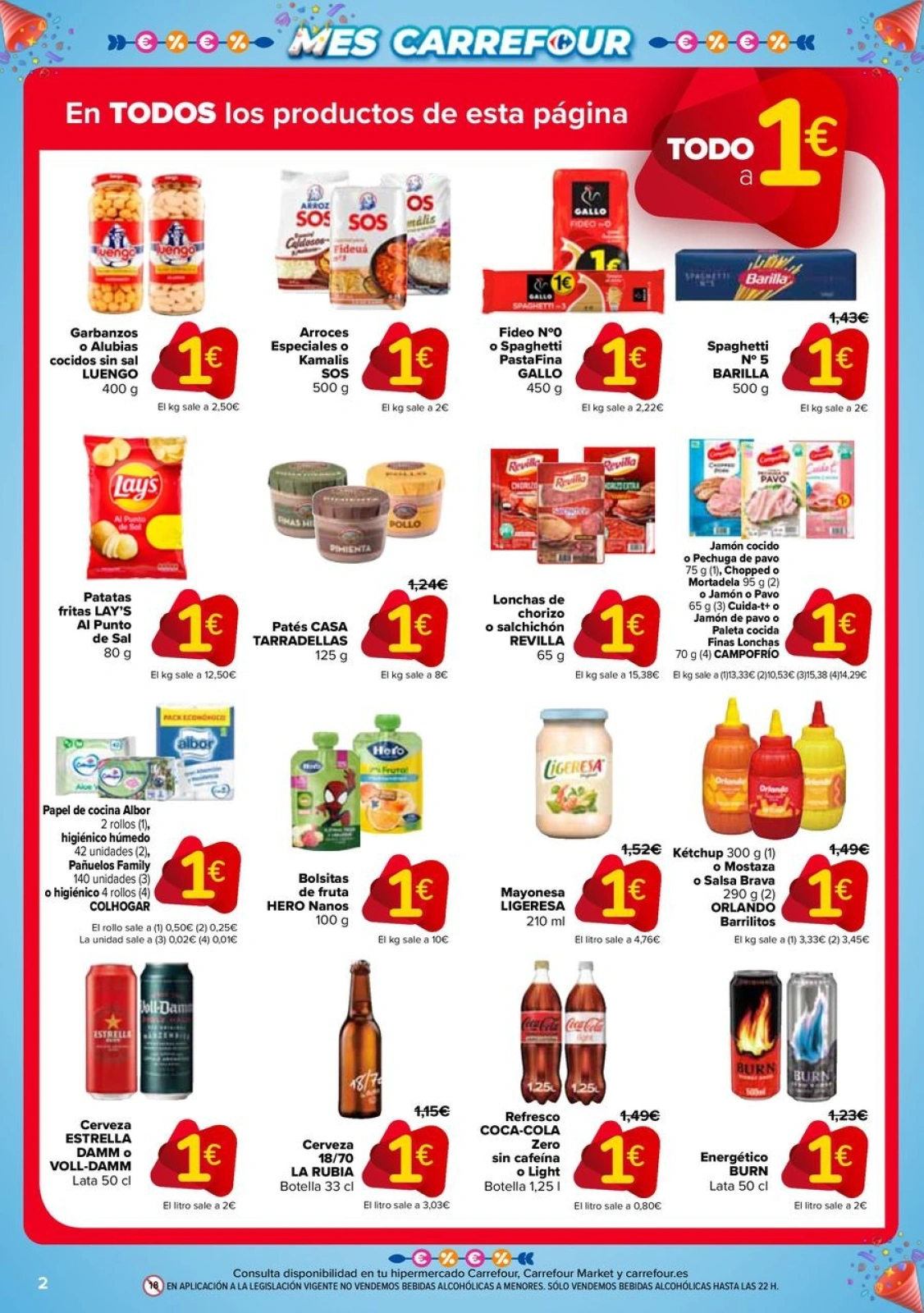Página 2 en 50% QUE VUELVE + 2ªUD. AL -50% en Carrefour España