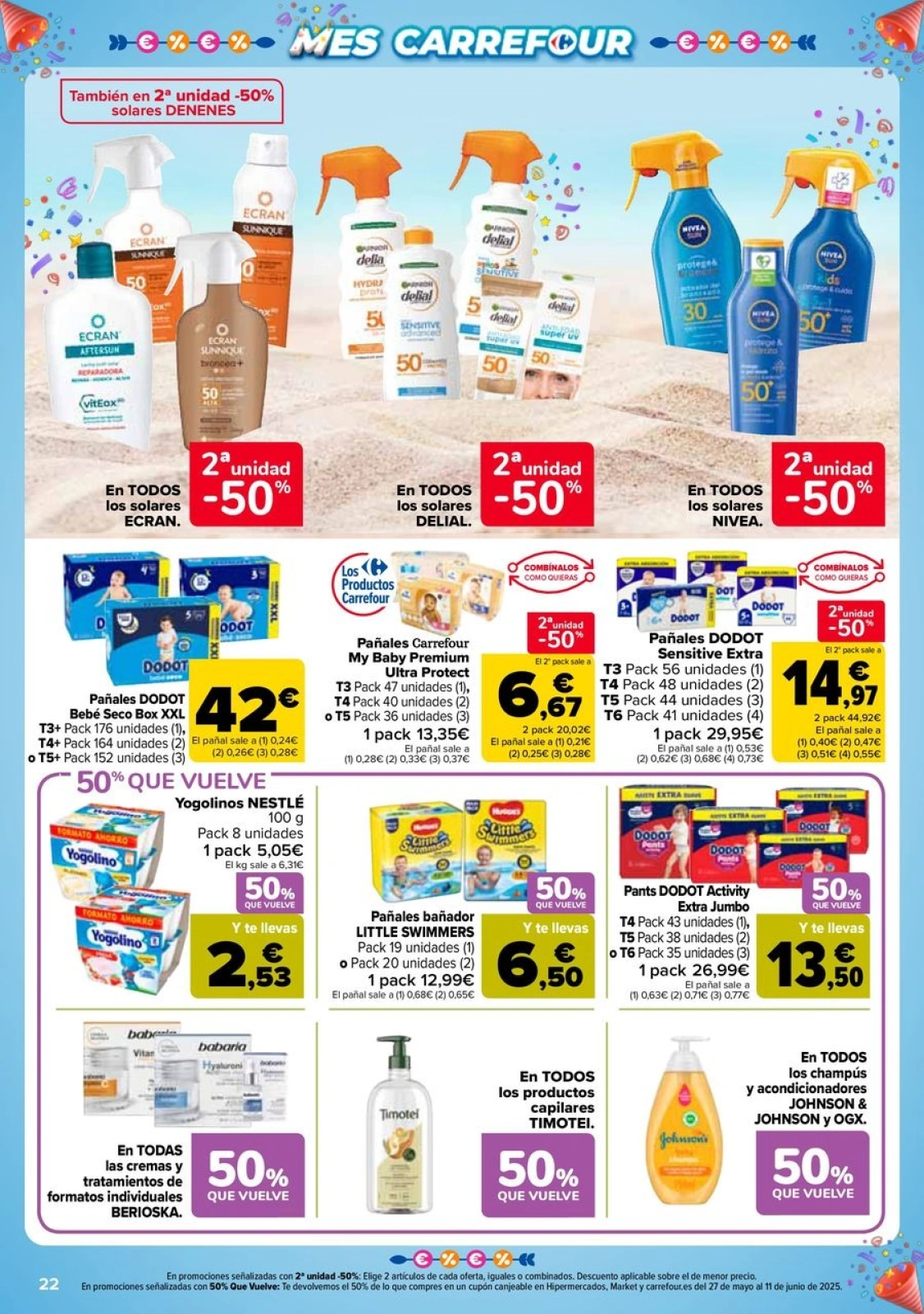 Página 22 en 50% QUE VUELVE + 2ªUD. AL -50% en Carrefour España