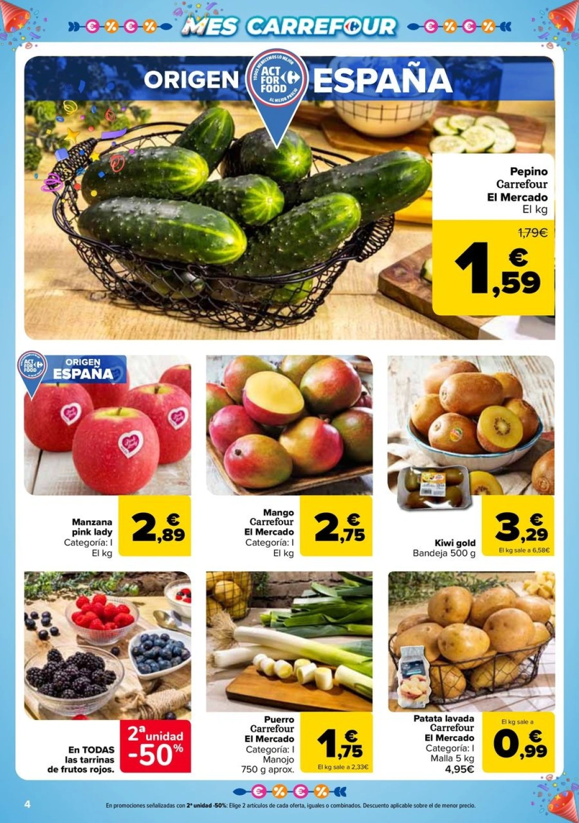 Página 4 en 50% QUE VUELVE + 2ªUD. AL -50% en Carrefour España