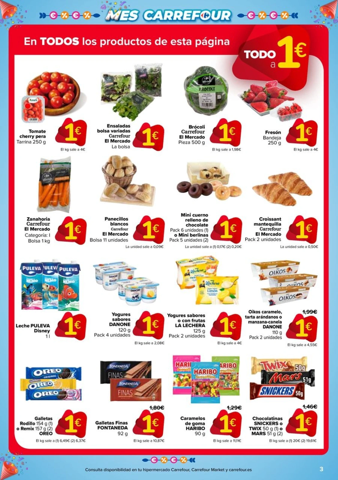 Página 3 en 50% QUE VUELVE + 2ªUD. AL -50% en Carrefour España