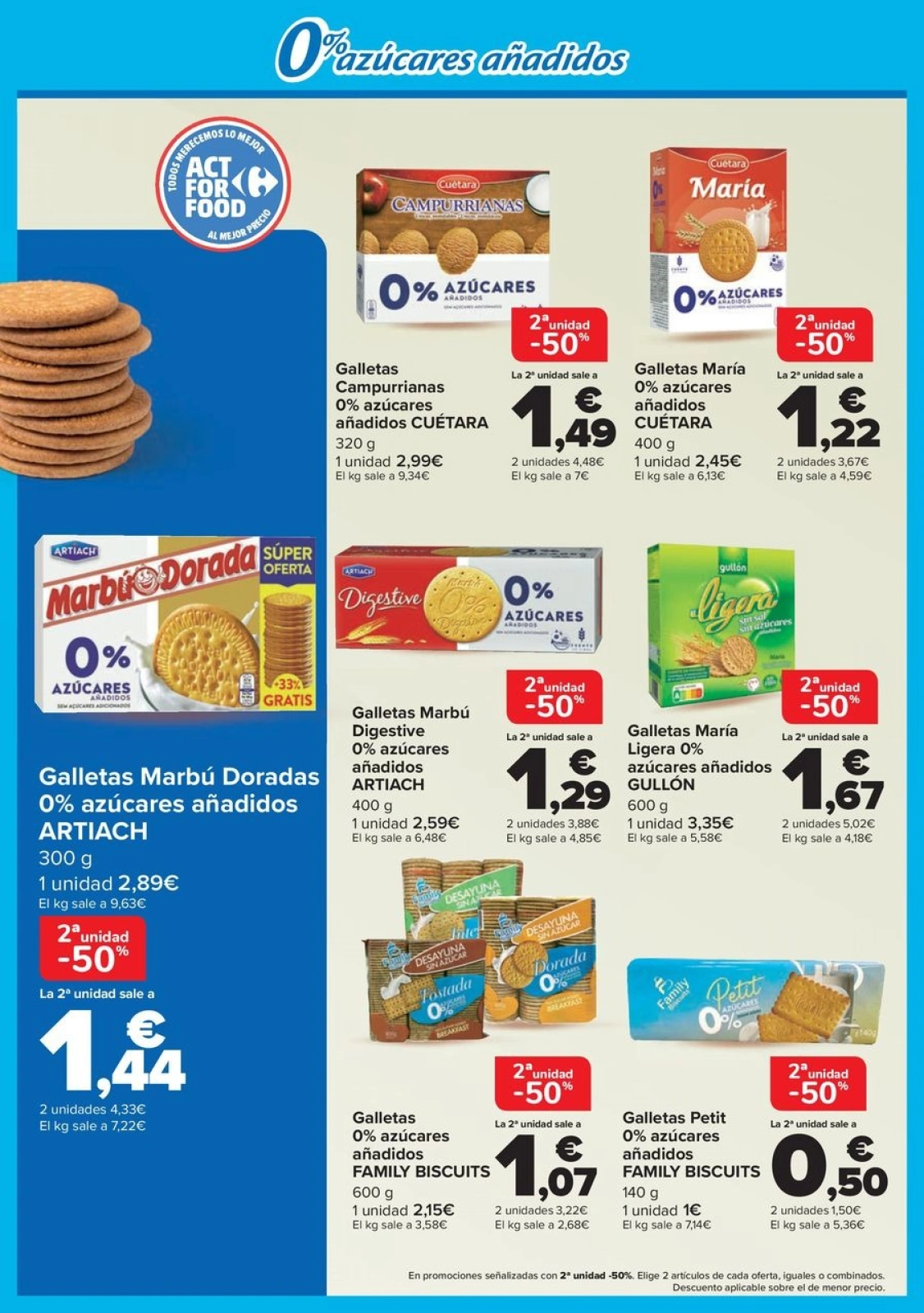 Page 2 in Offers without added sugars at Carrefour Spain