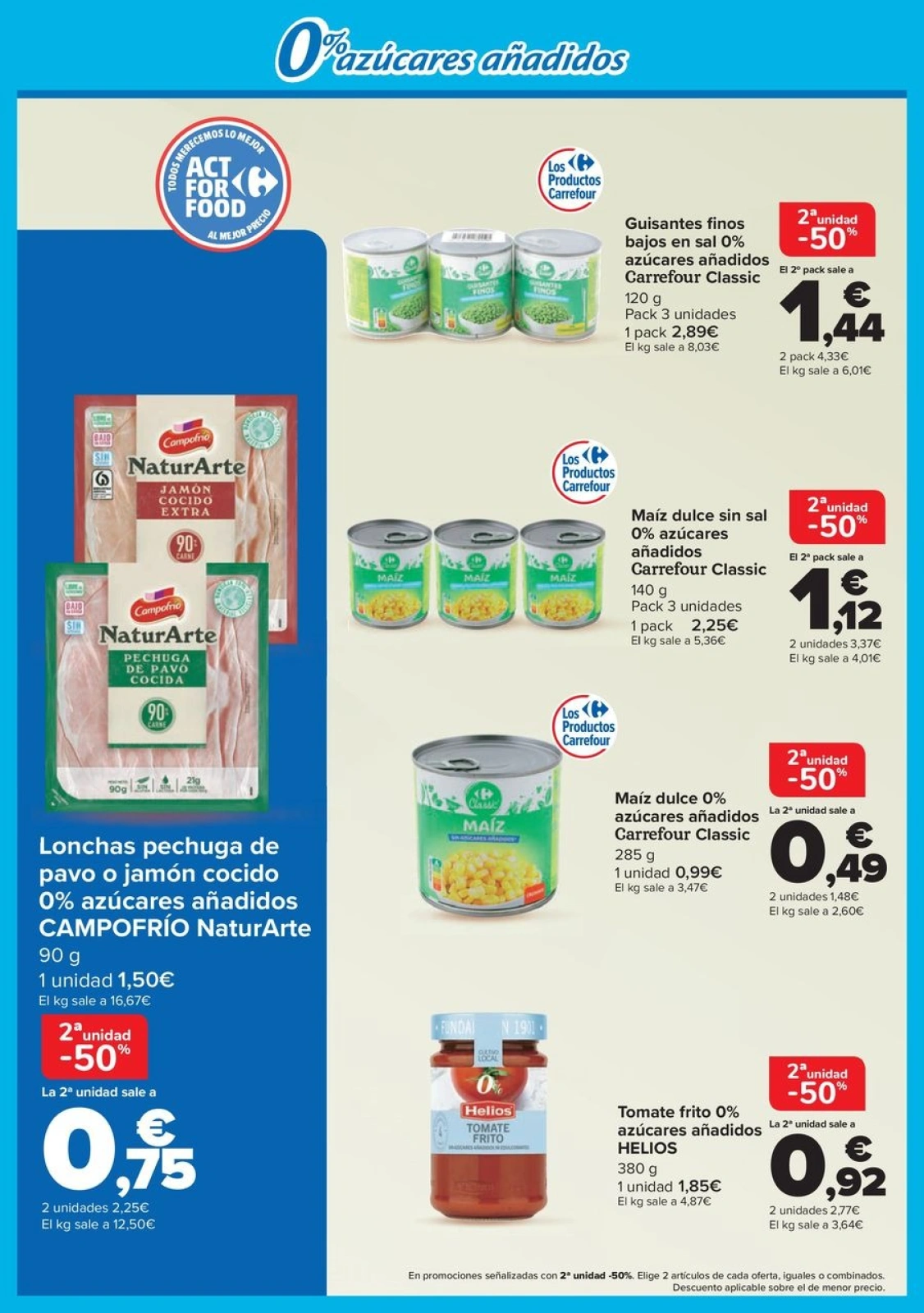 Page 10 in Offers without added sugars at Carrefour Spain