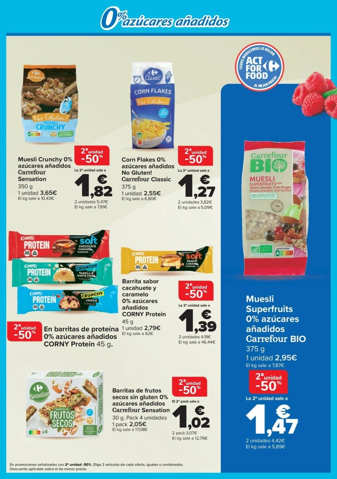Page 3 in Offers without added sugars at Carrefour Spain