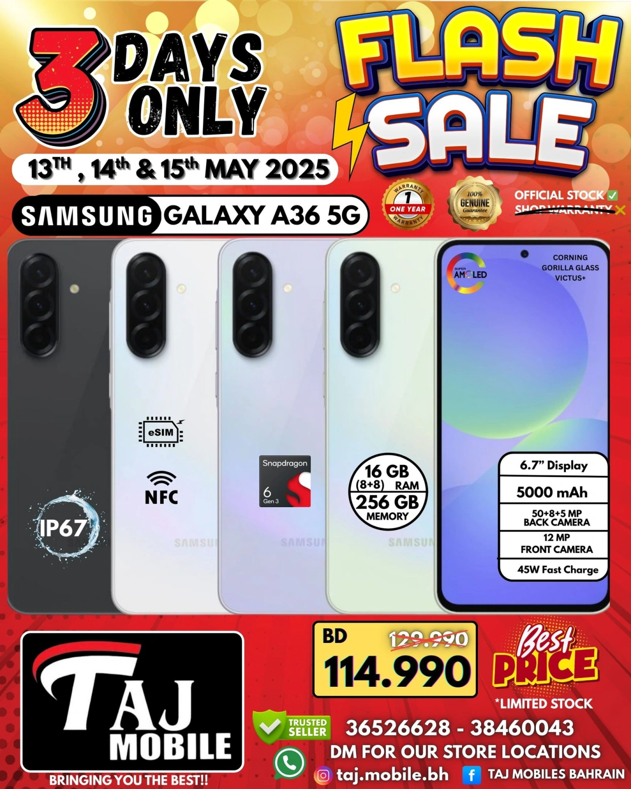 Page 3 in FLASH DEALS at Taj Mobiles Bahrain