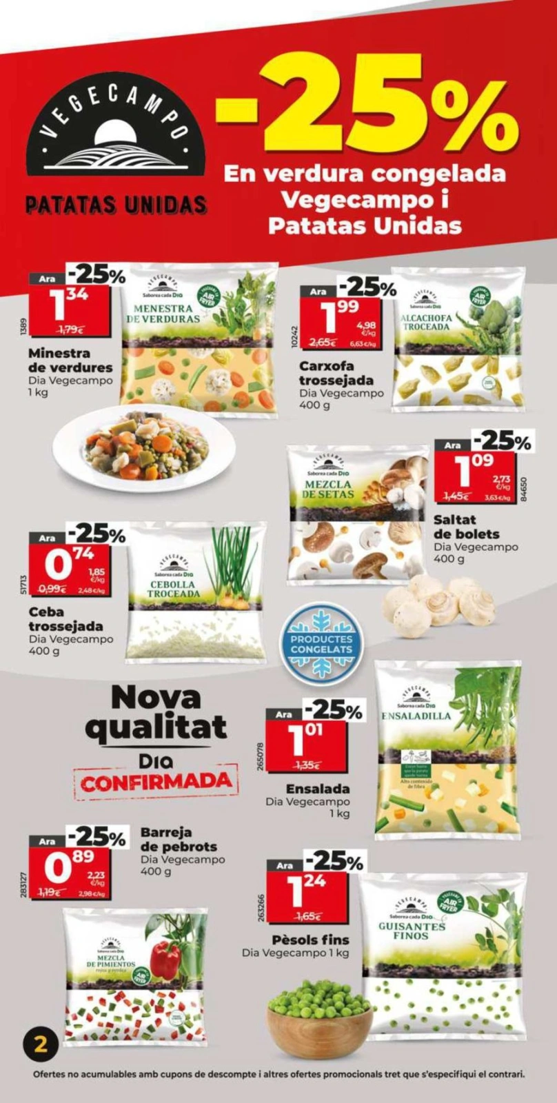 Page 2 dans Économies sur les bonnes affaires chez Dia Espagne