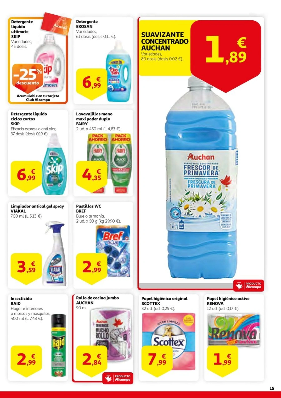 Página 15 en Guanya en estalvi en Alcampo España