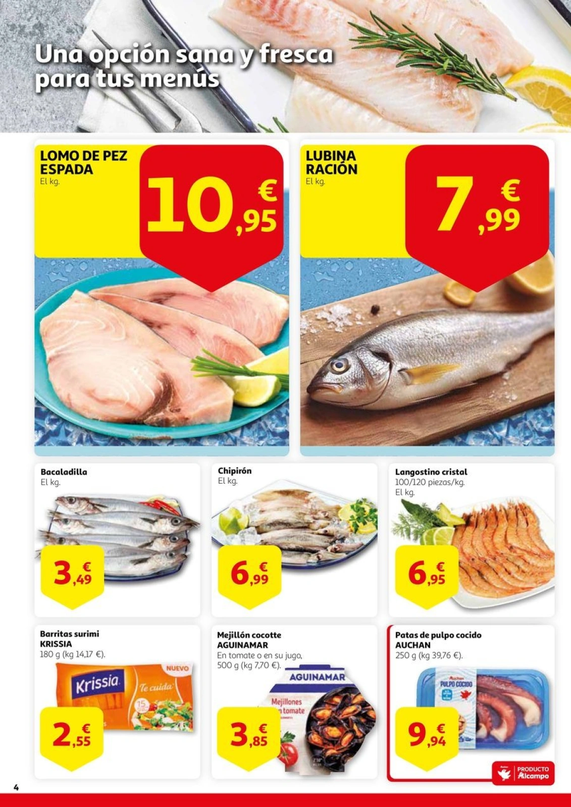 Página 4 en Guanya en estalvi en Alcampo España