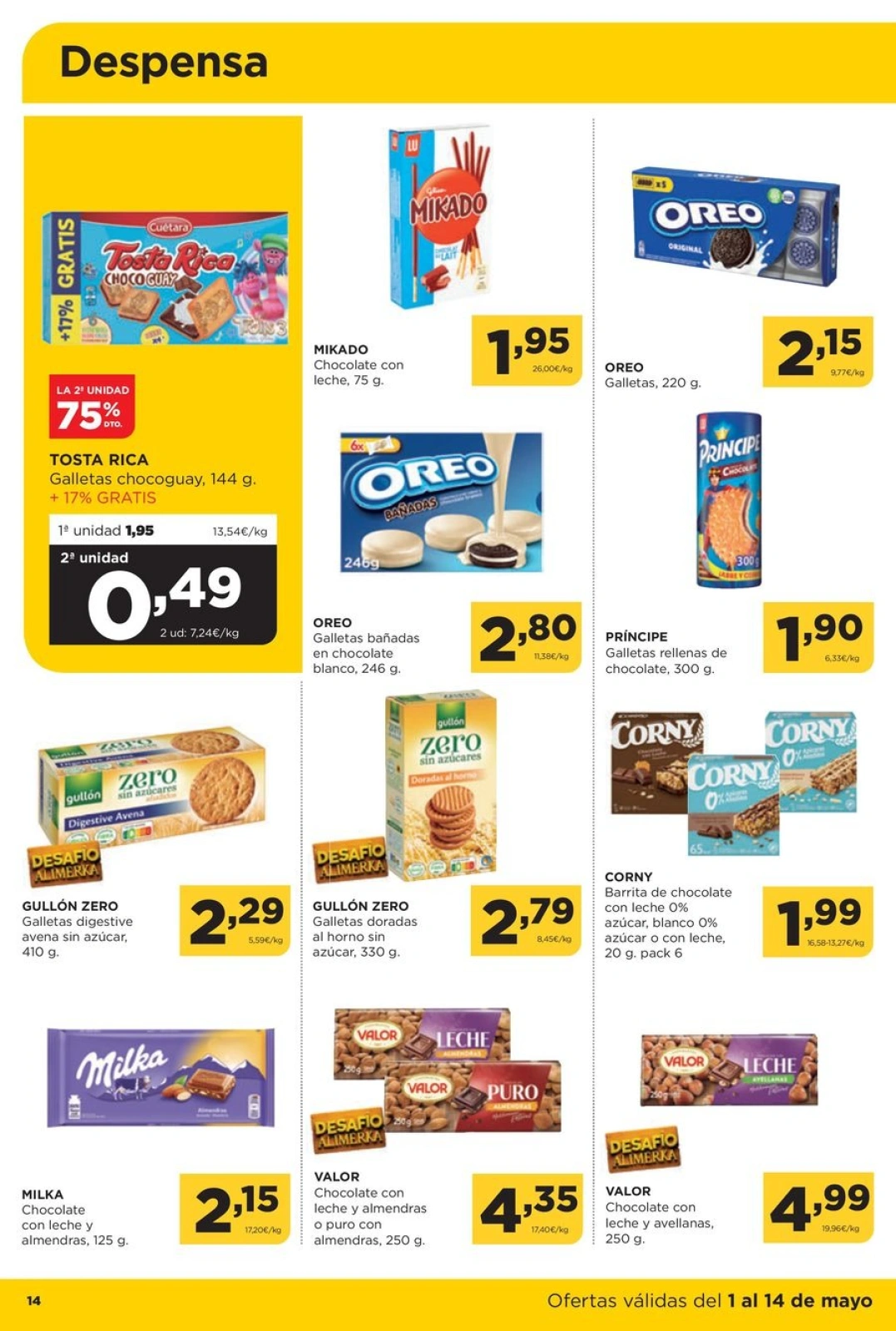 Página 14 en Quincenal Ofertas en Alimerka Supermercados España