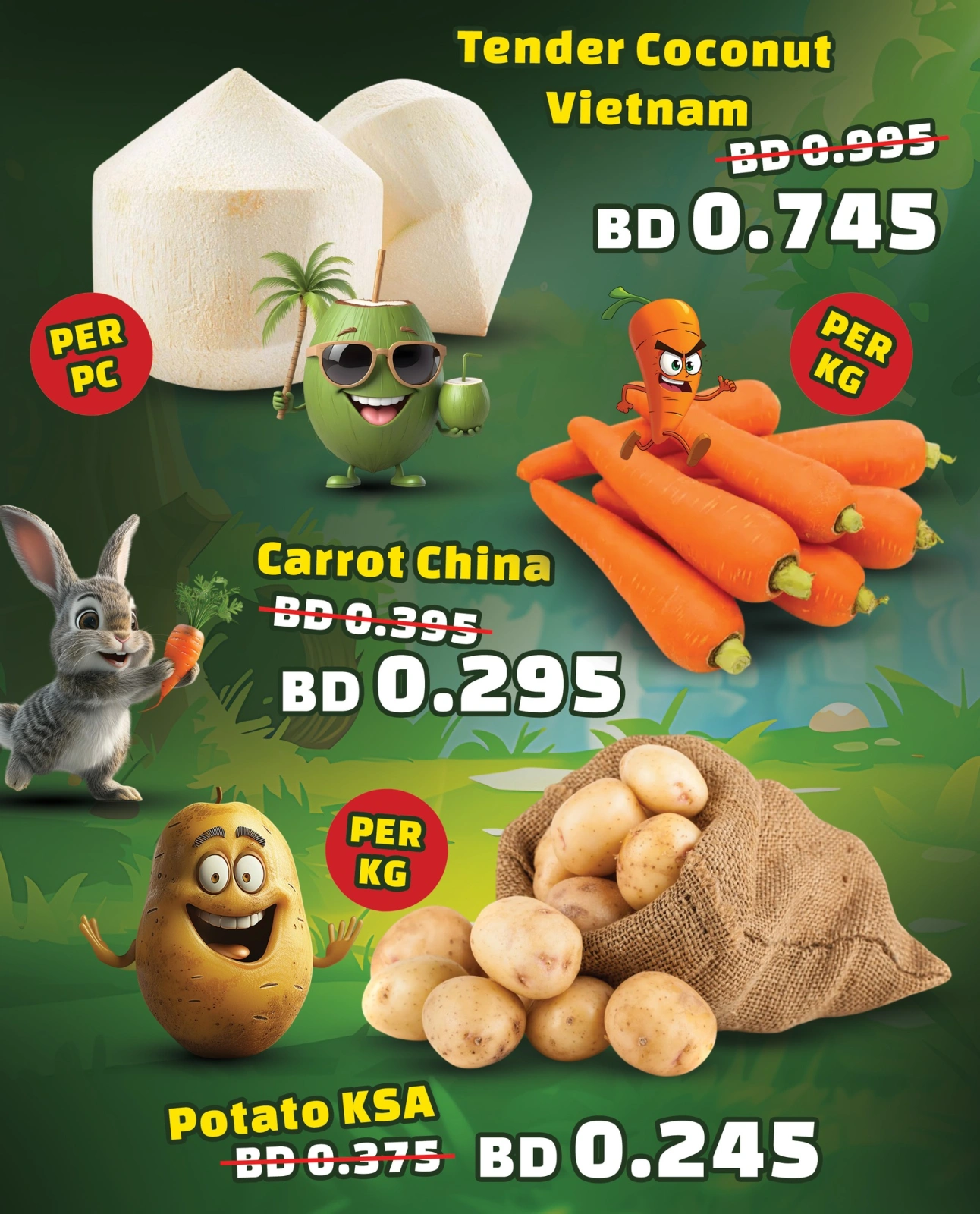 Page 2 in Offers of vegetables and fruits at Al jazira supermarket Bahrain