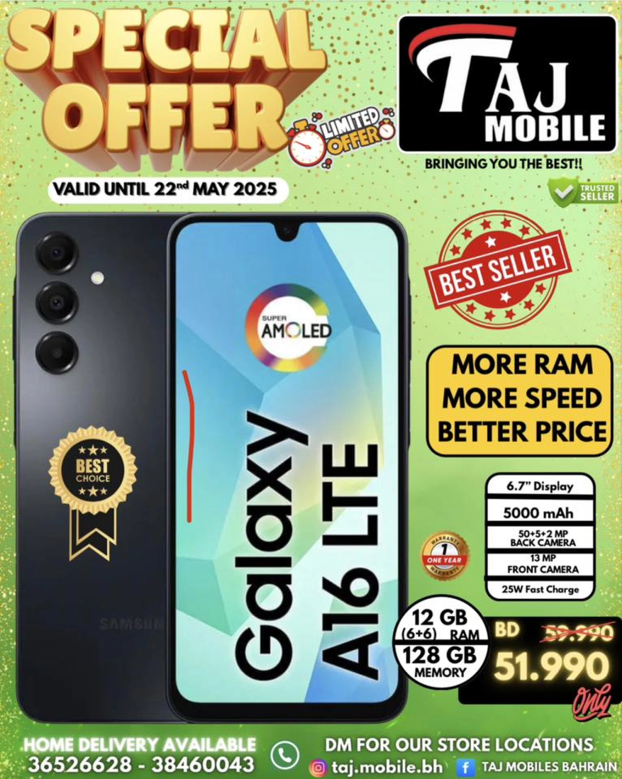 Page 1 in Special Offer at Taj Mobiles Bahrain