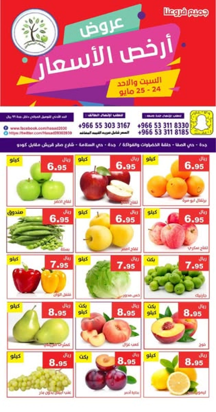 Page 1 dans Offres au meilleur prix chez Hasad Albasatin Arabie Saoudite