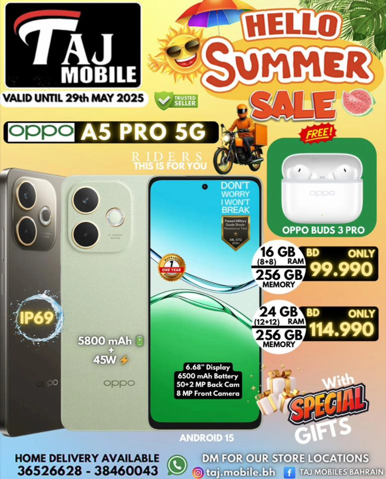 Page 33 in Hello summer offers at Taj Mobiles Bahrain