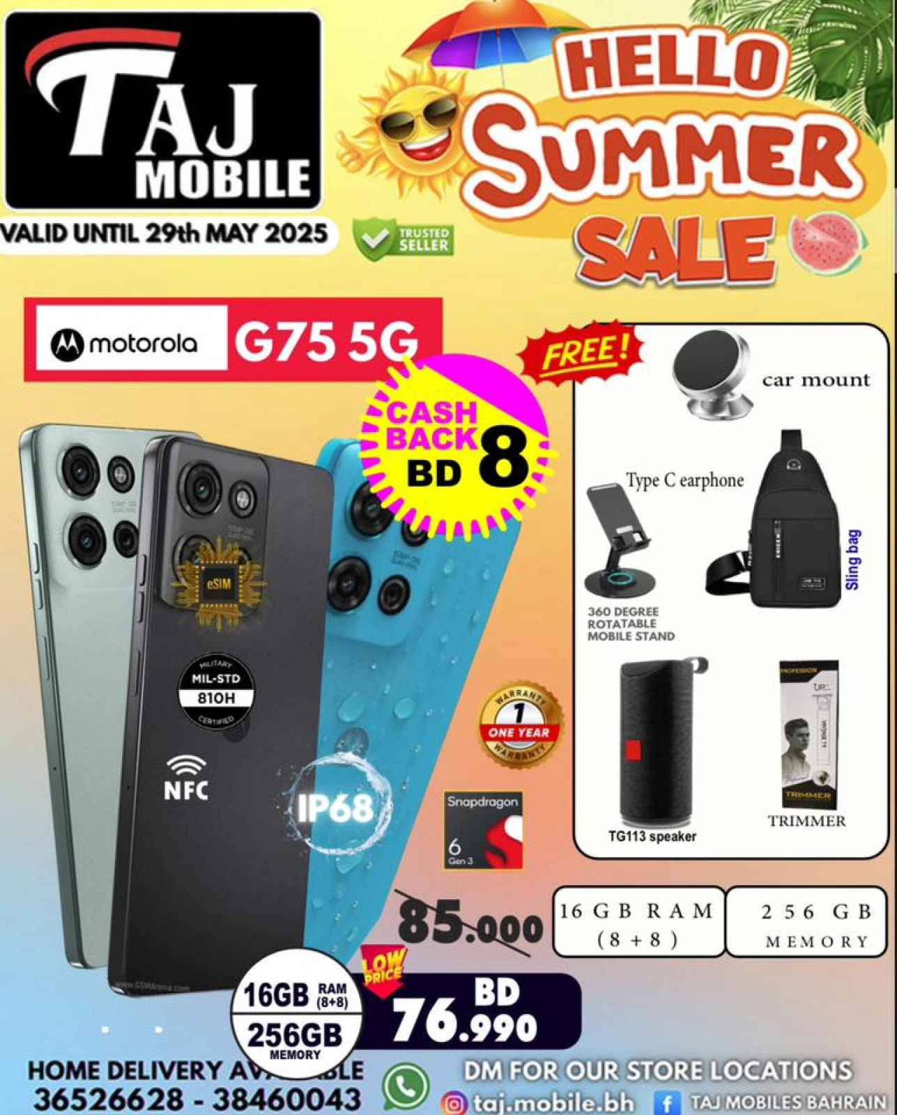 Page 20 in Hello summer offers at Taj Mobiles Bahrain
