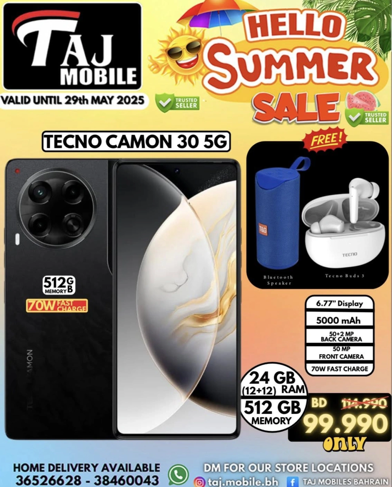 Page 14 in Hello summer offers at Taj Mobiles Bahrain