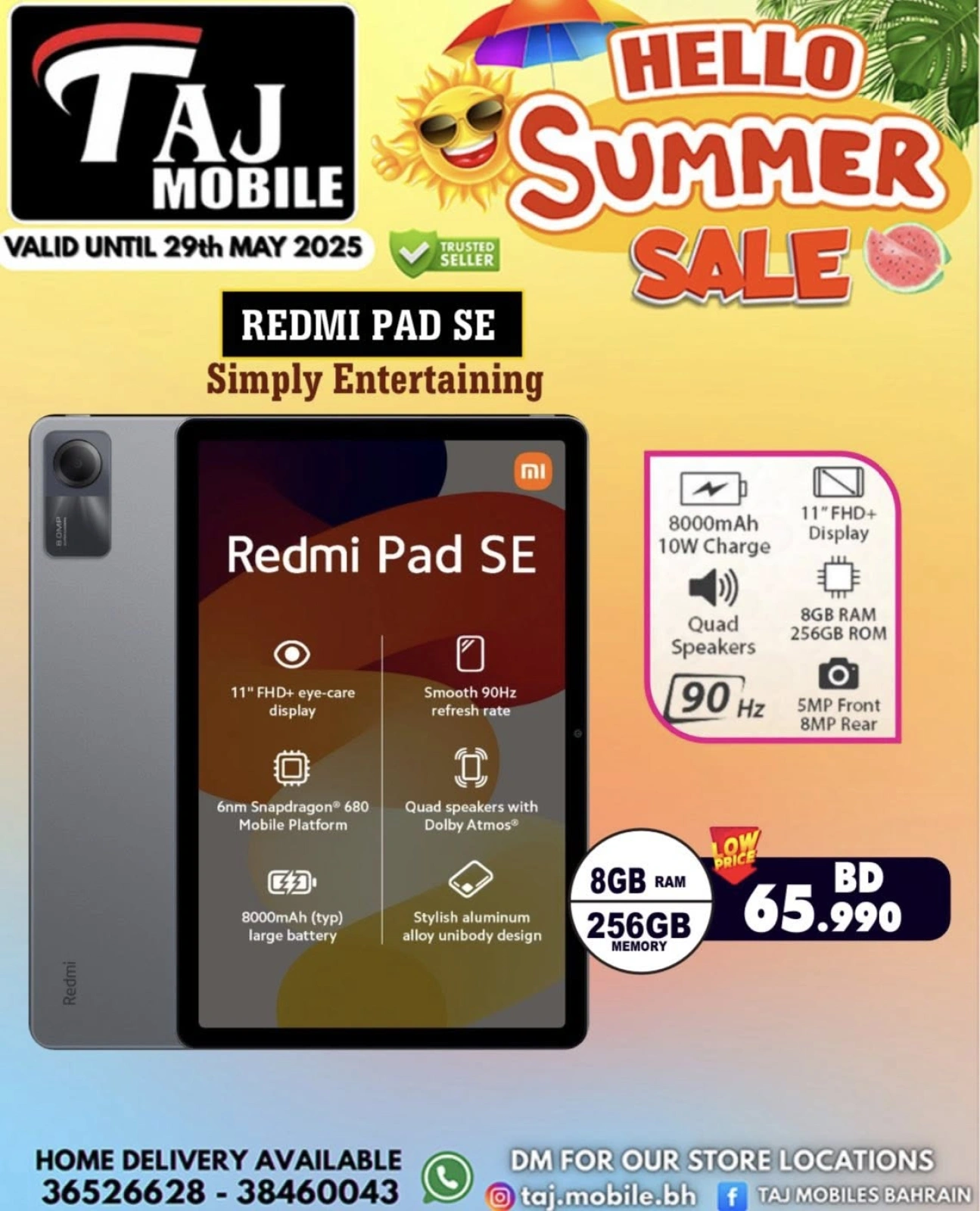 Page 58 in Hello summer offers at Taj Mobiles Bahrain