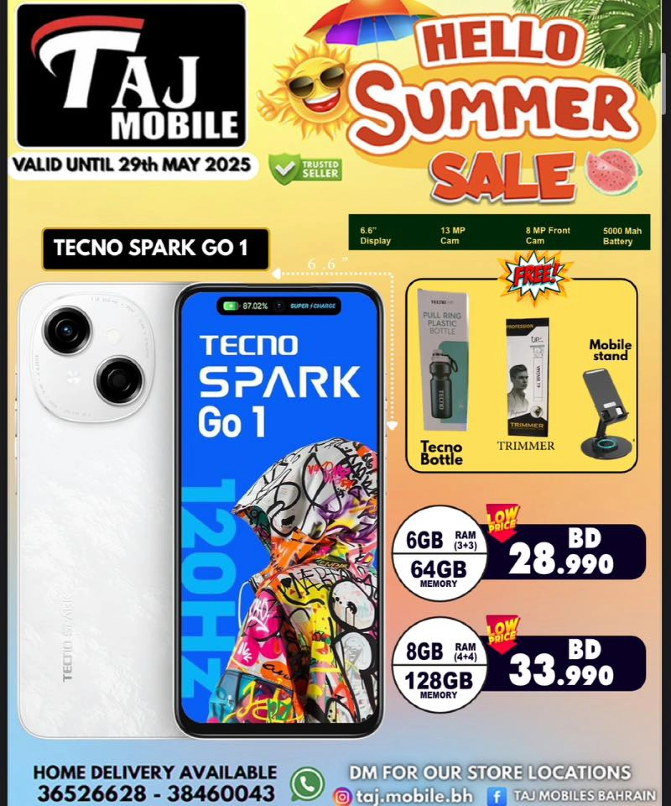 Page 16 in Hello summer offers at Taj Mobiles Bahrain