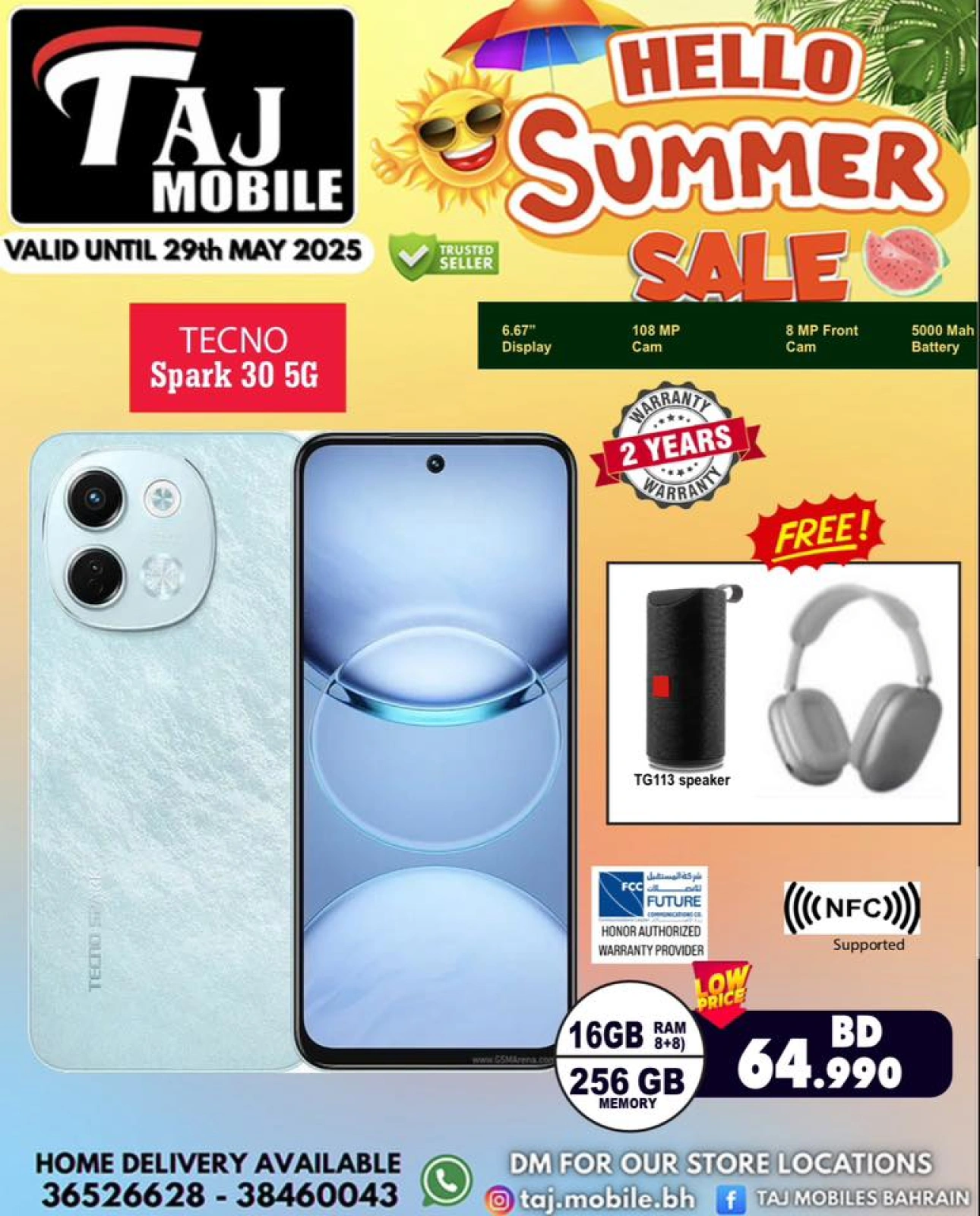 Page 34 in Hello summer offers at Taj Mobiles Bahrain