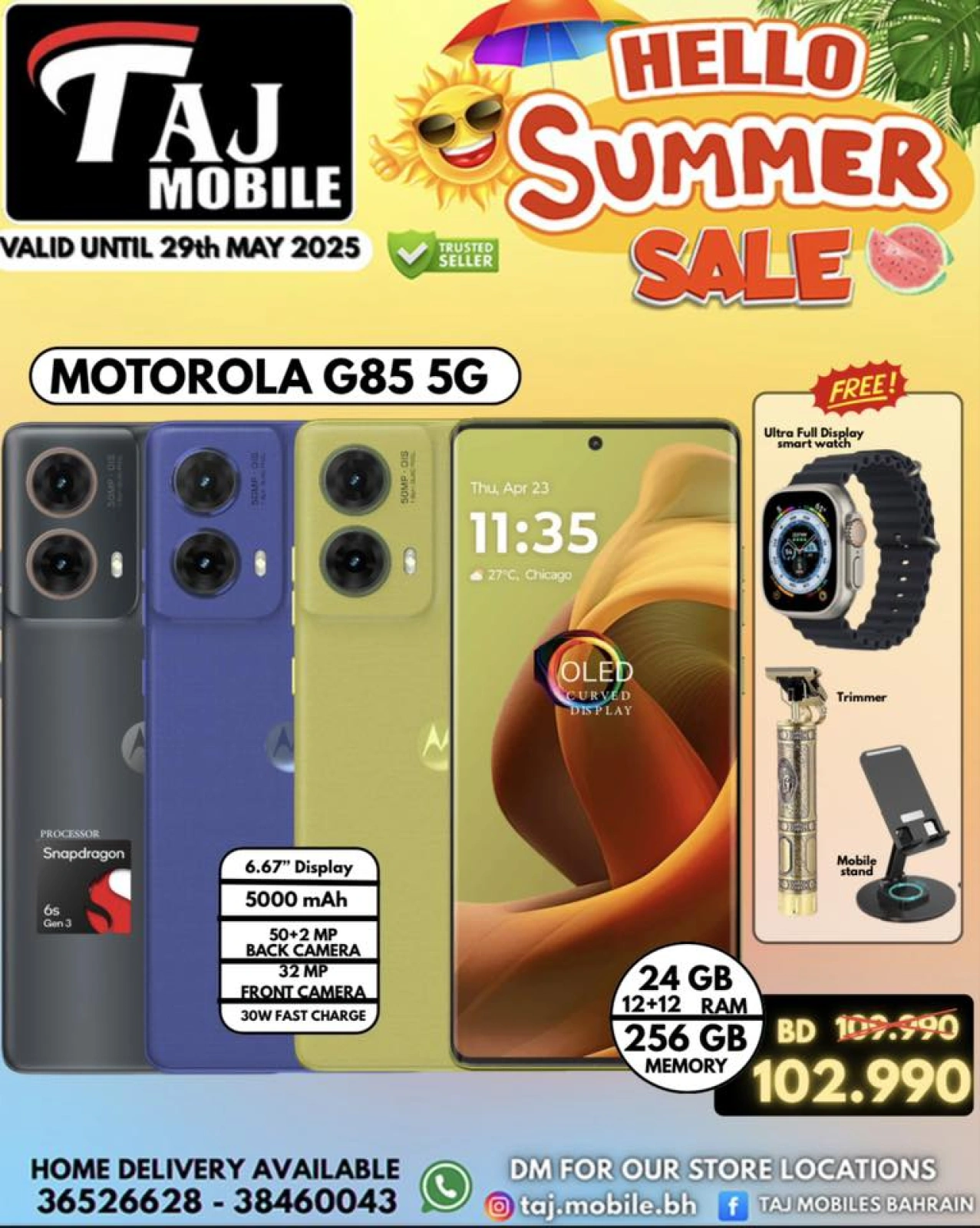 Page 26 in Hello summer offers at Taj Mobiles Bahrain