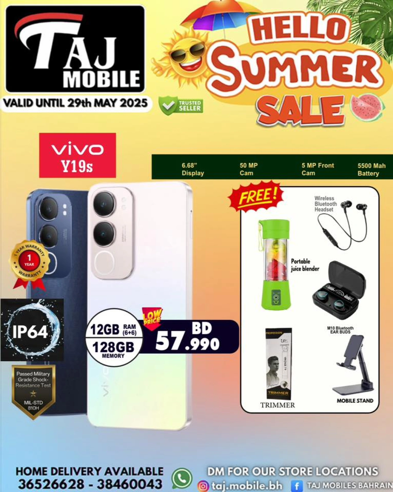 Page 43 in Hello summer offers at Taj Mobiles Bahrain