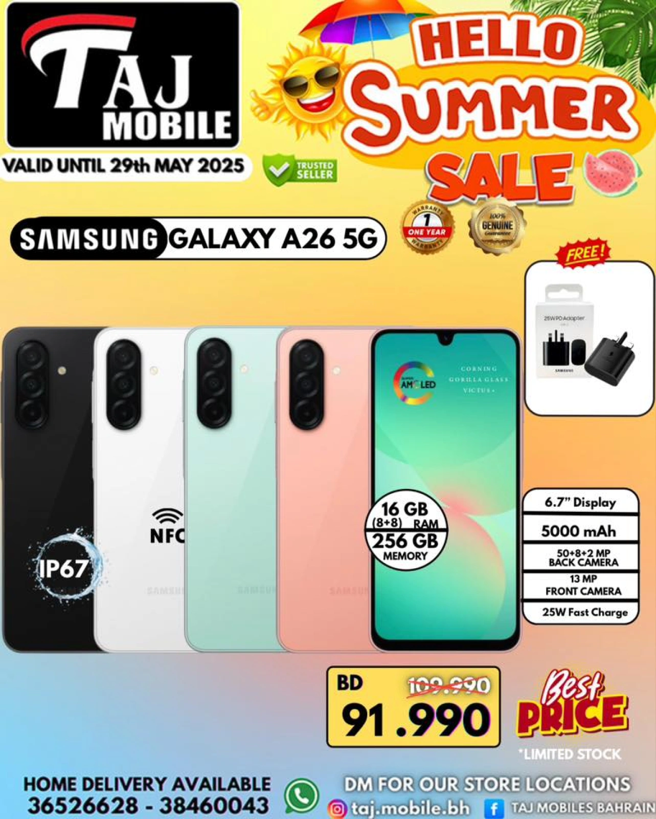 Page 45 in Hello summer offers at Taj Mobiles Bahrain