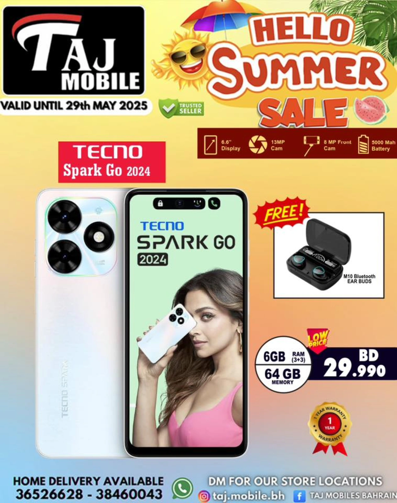 Page 50 in Hello summer offers at Taj Mobiles Bahrain