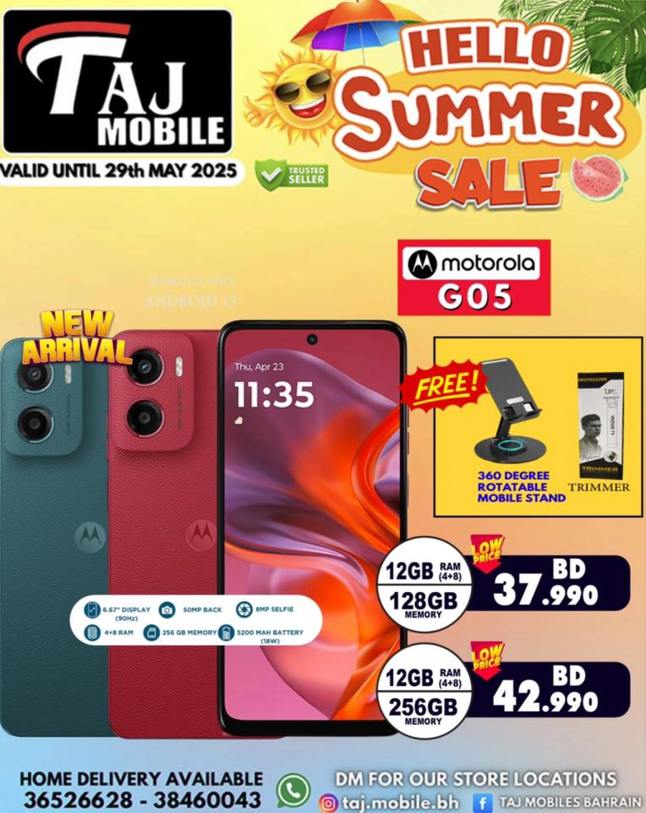 Page 7 in Hello summer offers at Taj Mobiles Bahrain
