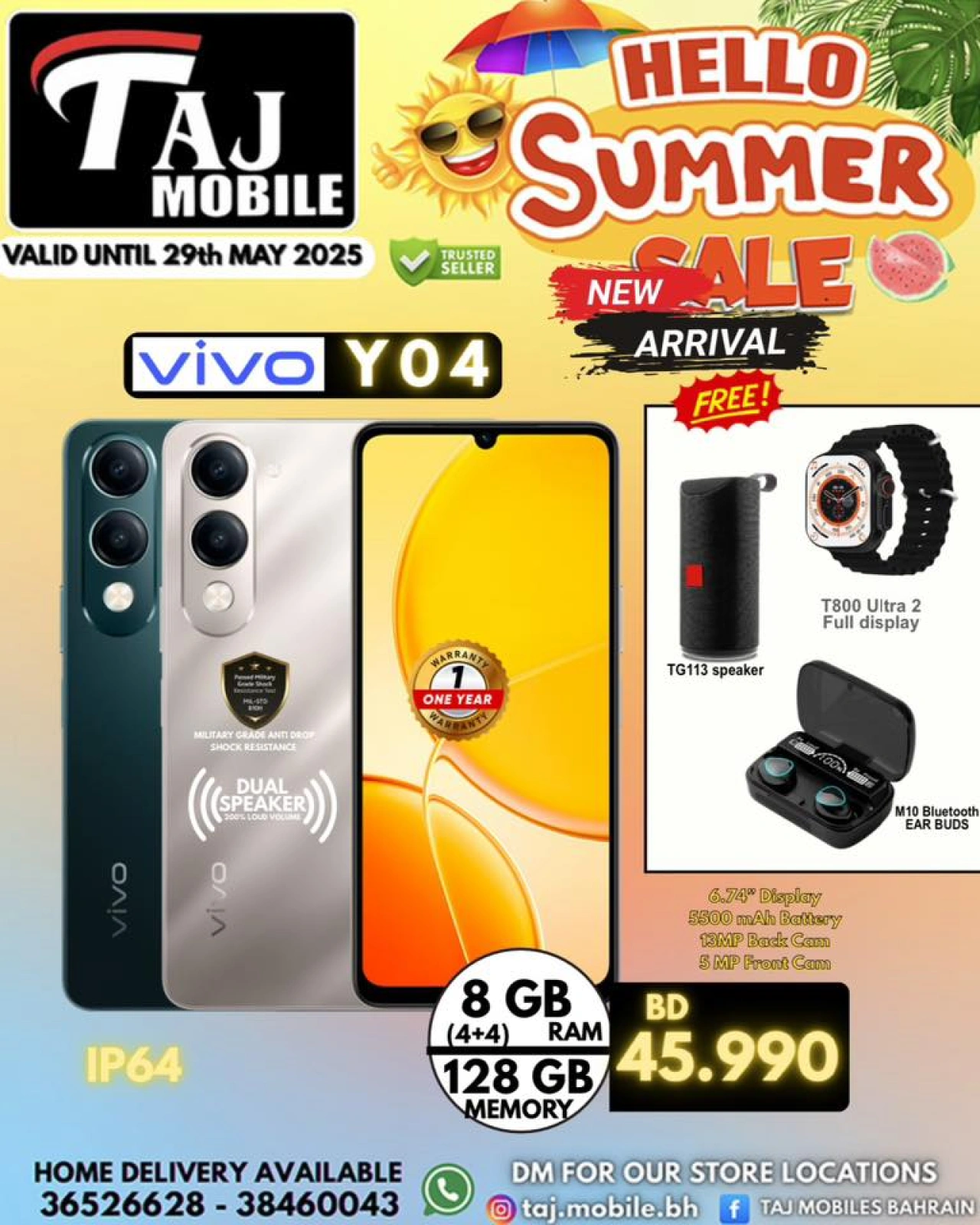 Page 8 in Hello summer offers at Taj Mobiles Bahrain