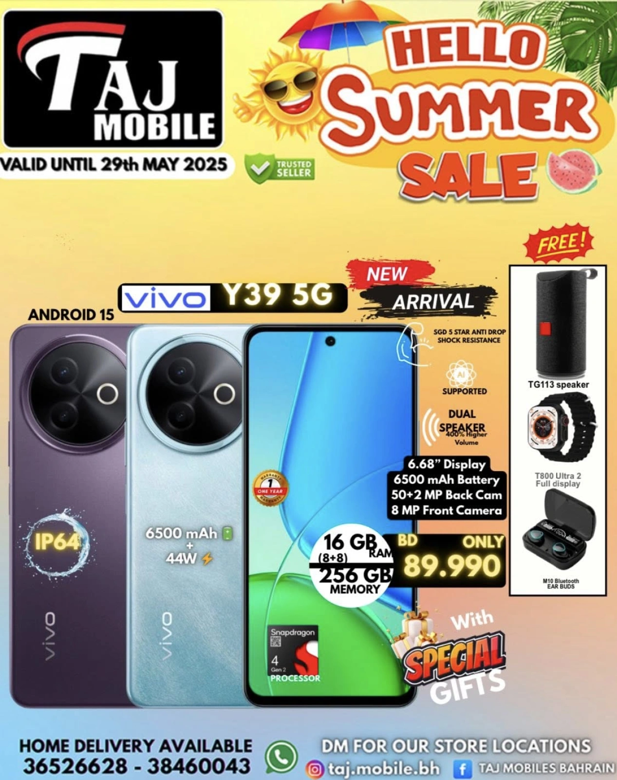 Page 21 in Hello summer offers at Taj Mobiles Bahrain
