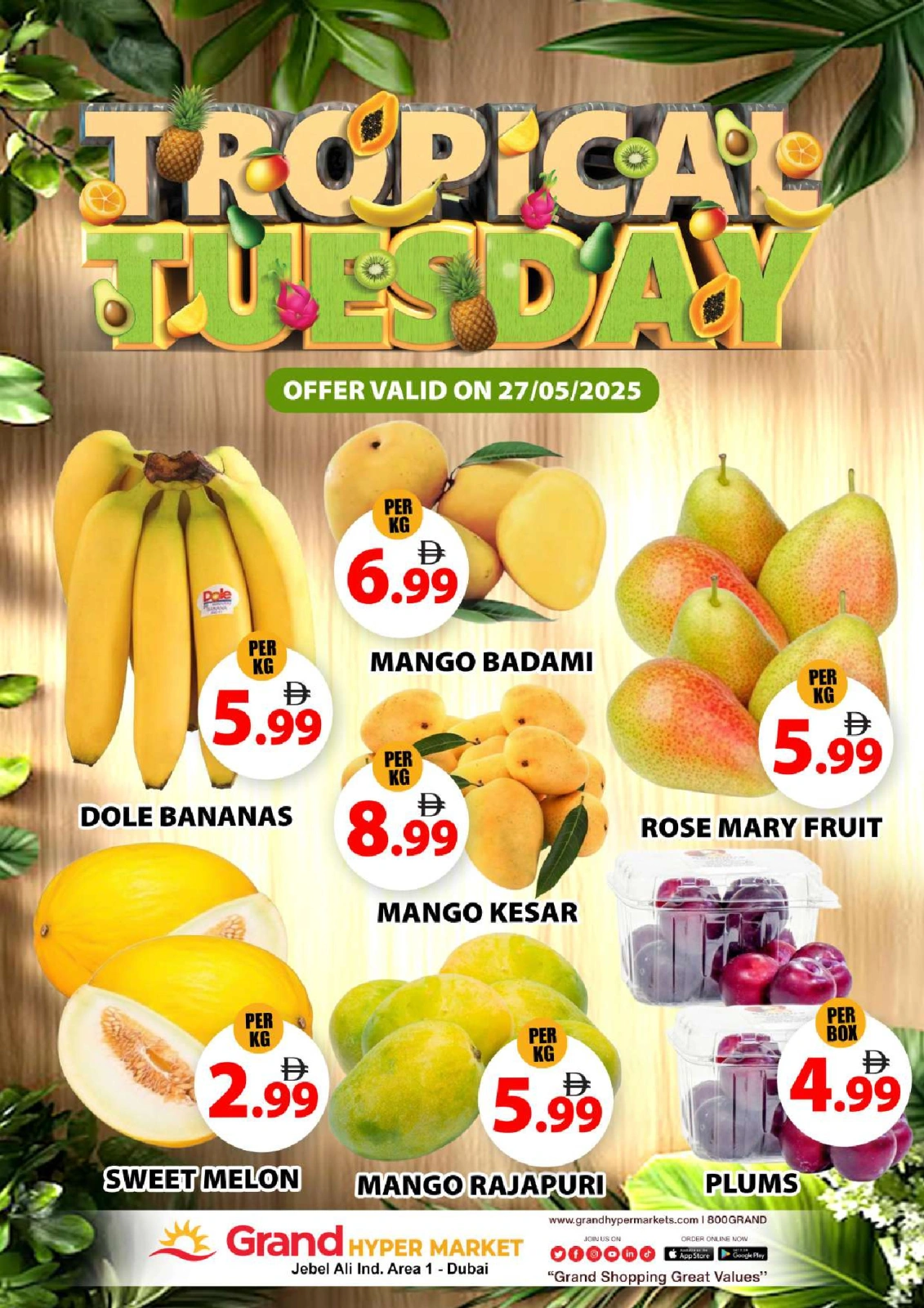 Page 1 in Amazing Tuesday offers at Grand Hypermarket UAE