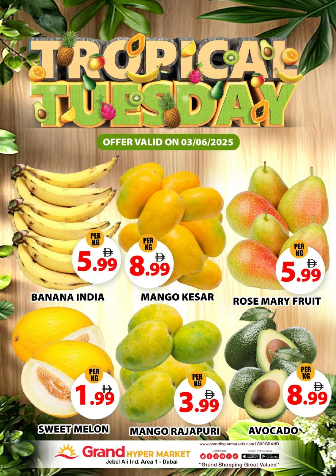 Page 1 in Amazing Tuesday offers at Grand Hypermarket UAE