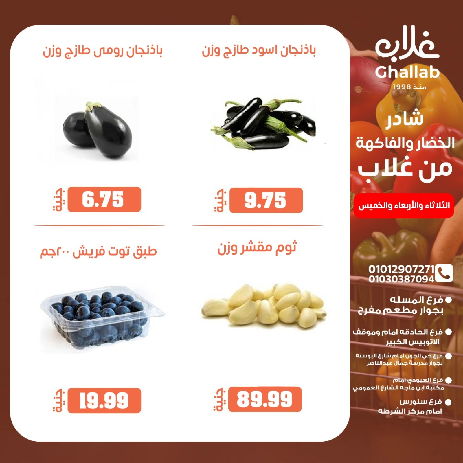 Page 8 dans Offres de légumes et de fruits chez Marchés de Ghallab Egypte