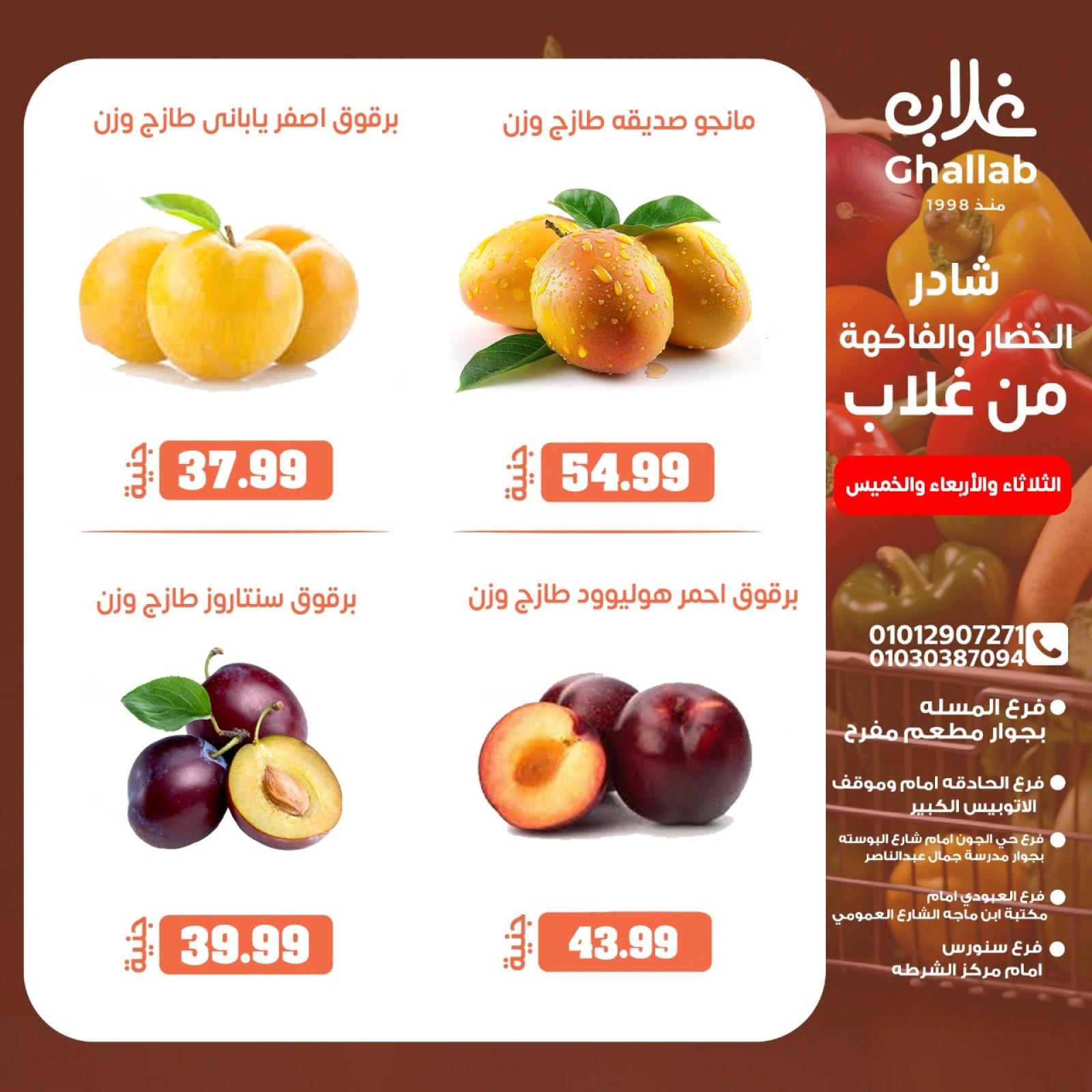 Page 14 dans Offres de légumes et de fruits chez Marchés de Ghallab Egypte