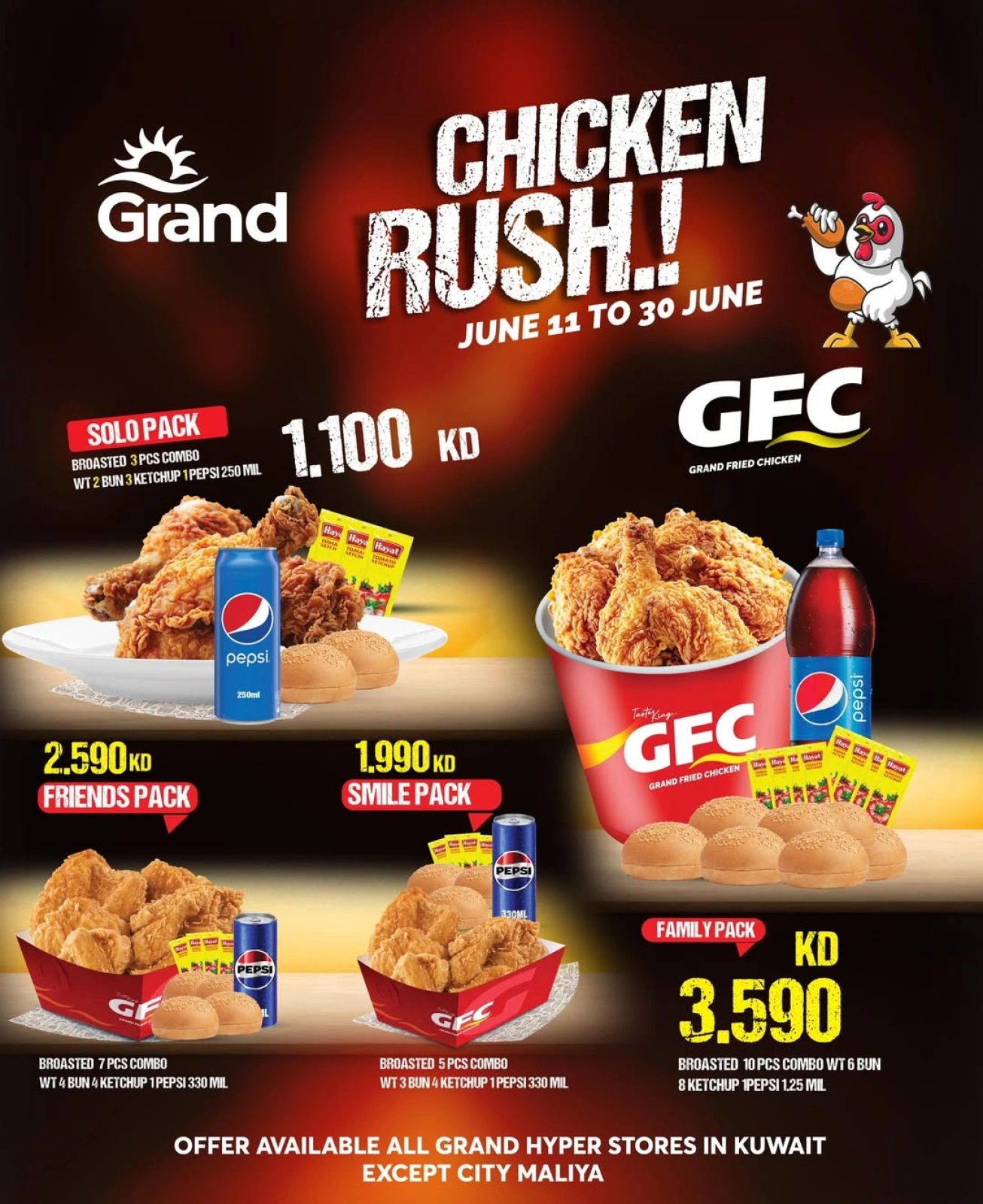 Page 1 |Broasted chicken offers at Grand Hypermarket Kuwait