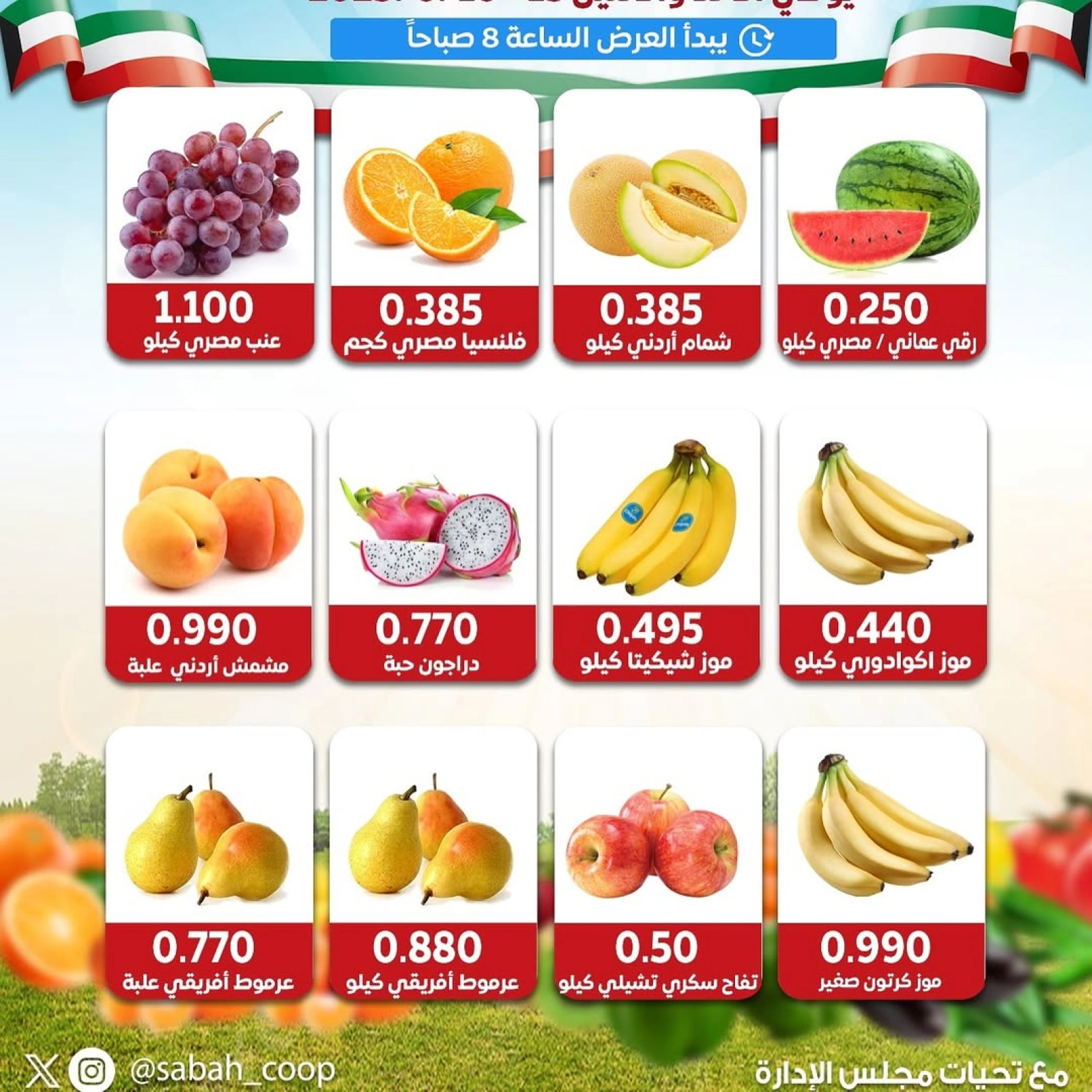 Page 4 |Vegetable and fruit offers at Sabah Al Ahmad co-op Kuwait