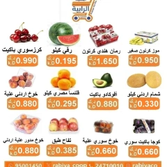 صفحة 4 |عروض الخضار والفاكهة لدي جمعية الرابية التعاونية الكويت