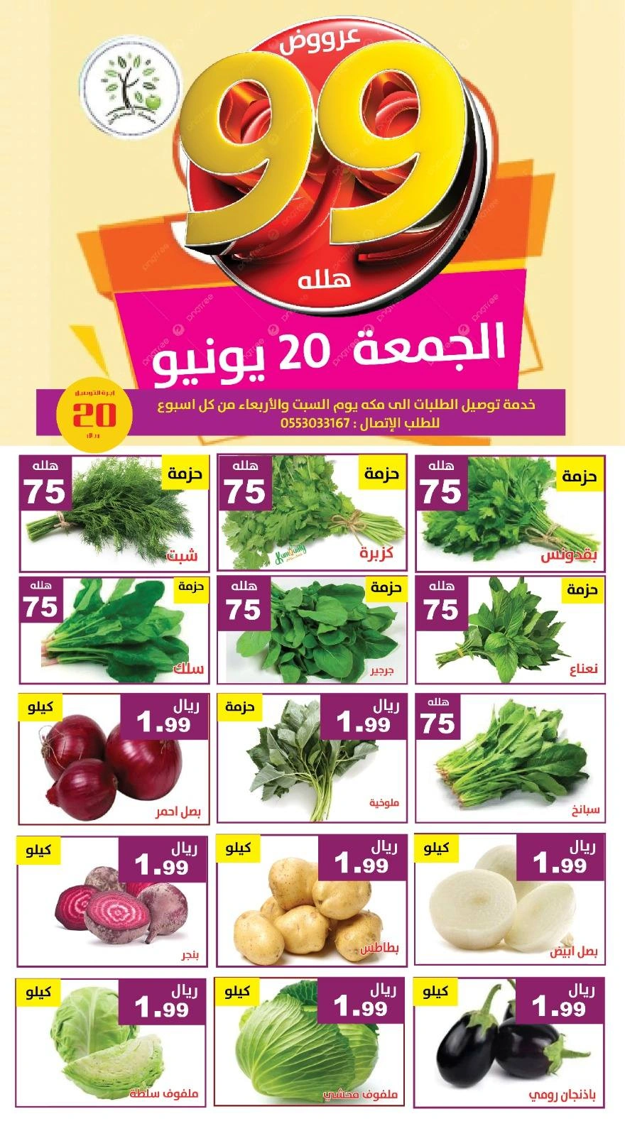 Page 1 in 99 halala offers at Hasad Albasatin Saudi Arabia