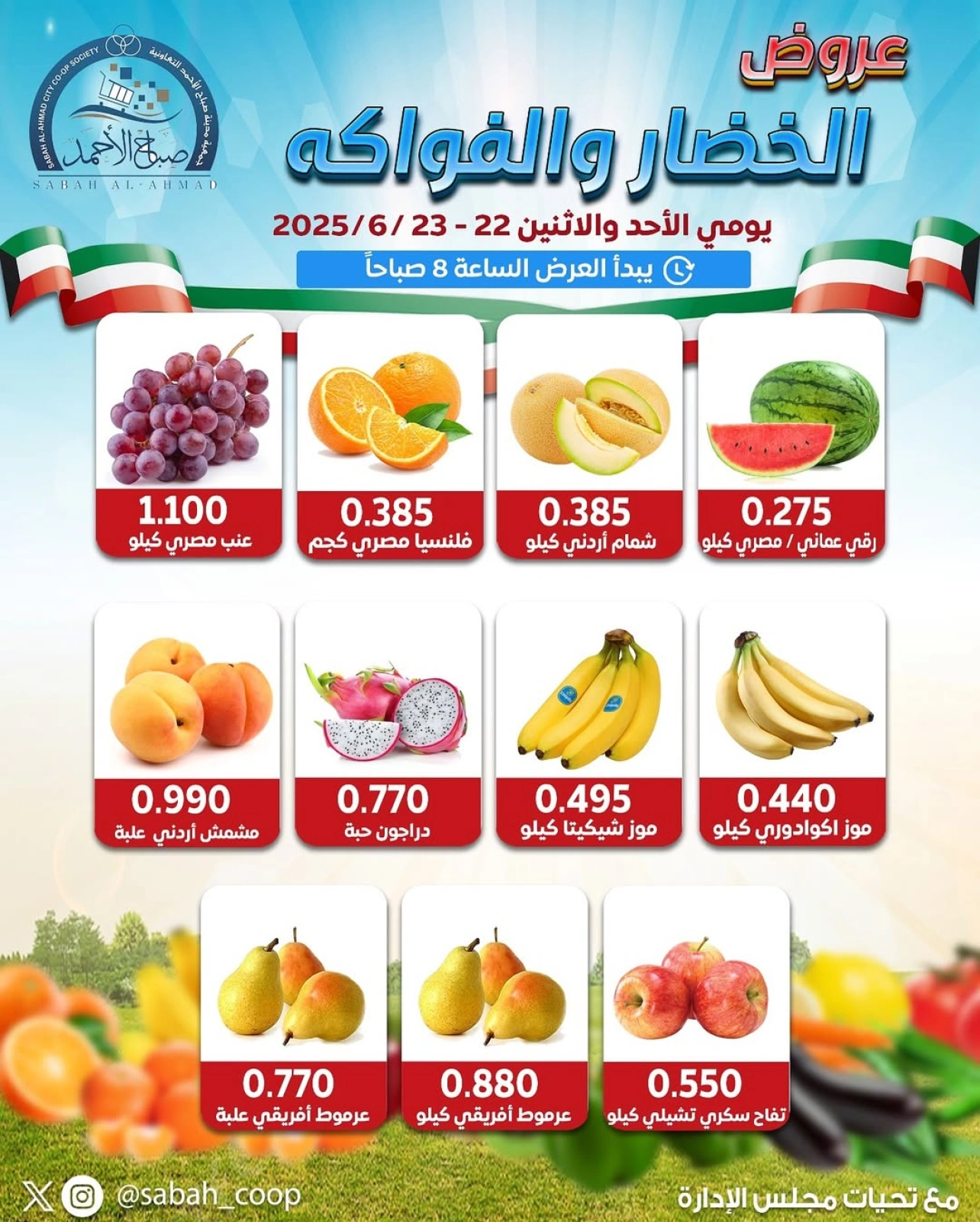 Page 3 |Vegetable and fruit offers at Sabah Al Ahmad co-op Kuwait