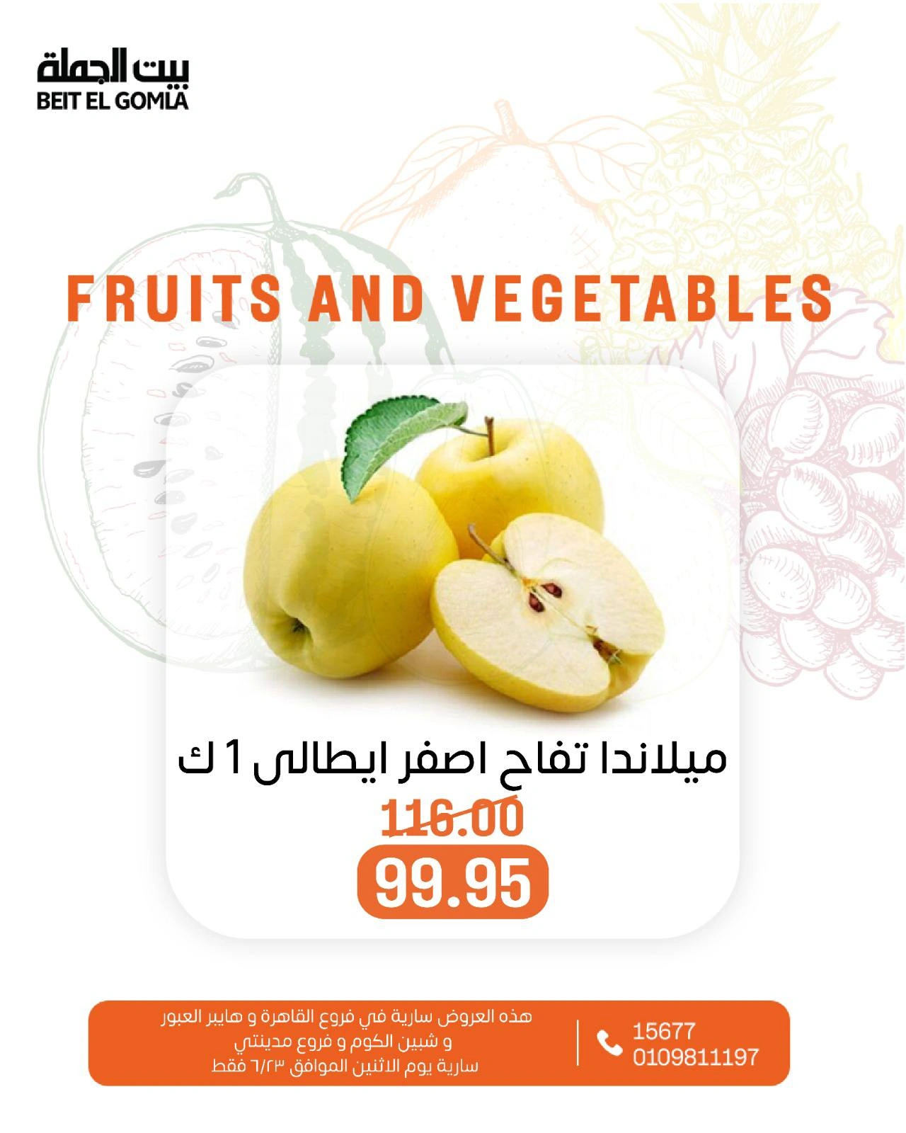 Page 5 in Offers of vegetables and fruits at Gomla House Egypt
