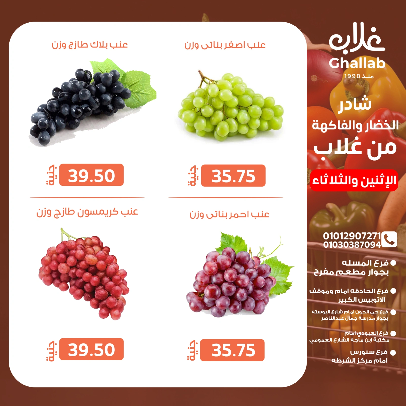Page 12 in Shader Monday and Tuesday at Ghallab Markets Egypt