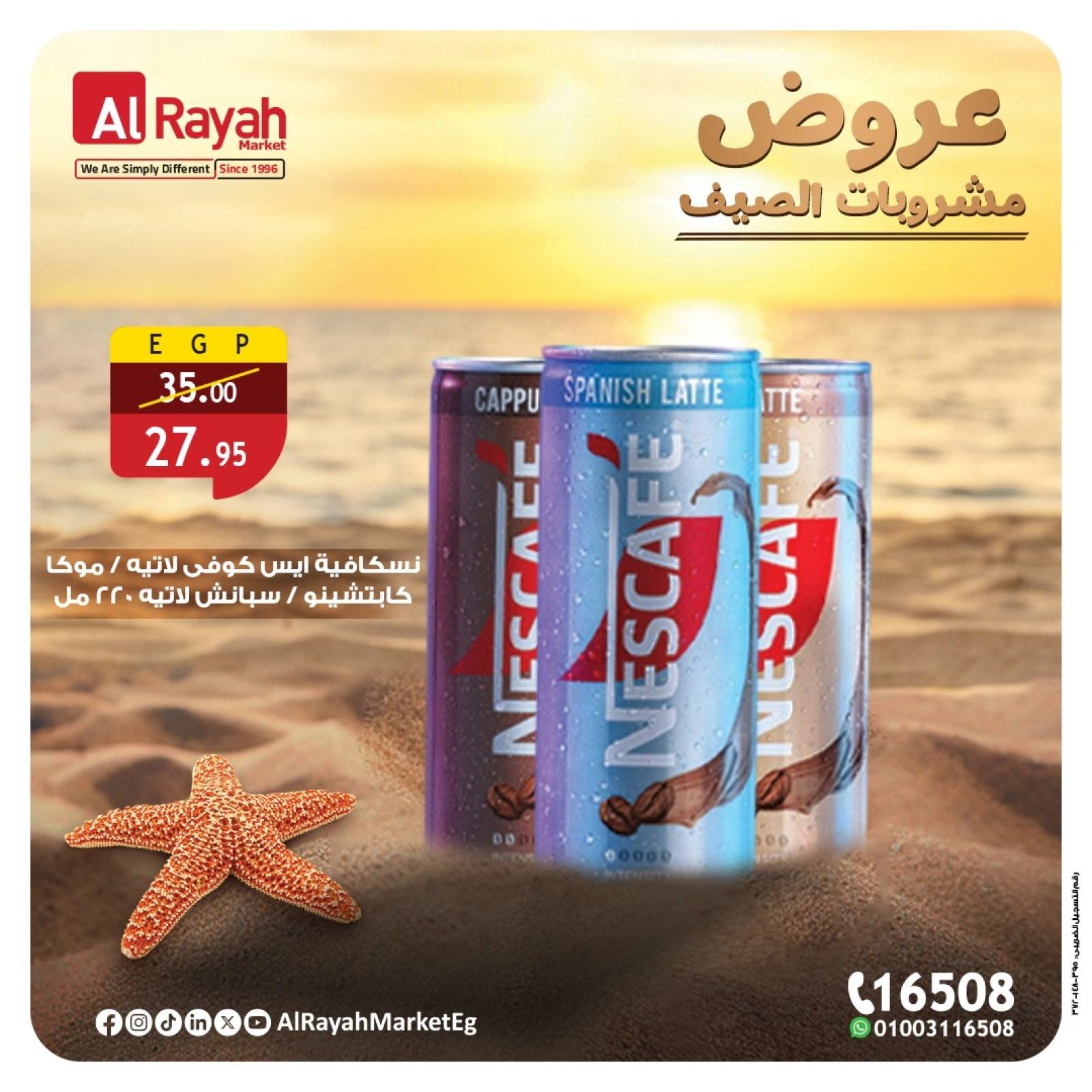 Page 1 in Summer Drinks Offers at Al Rayah Market Egypt