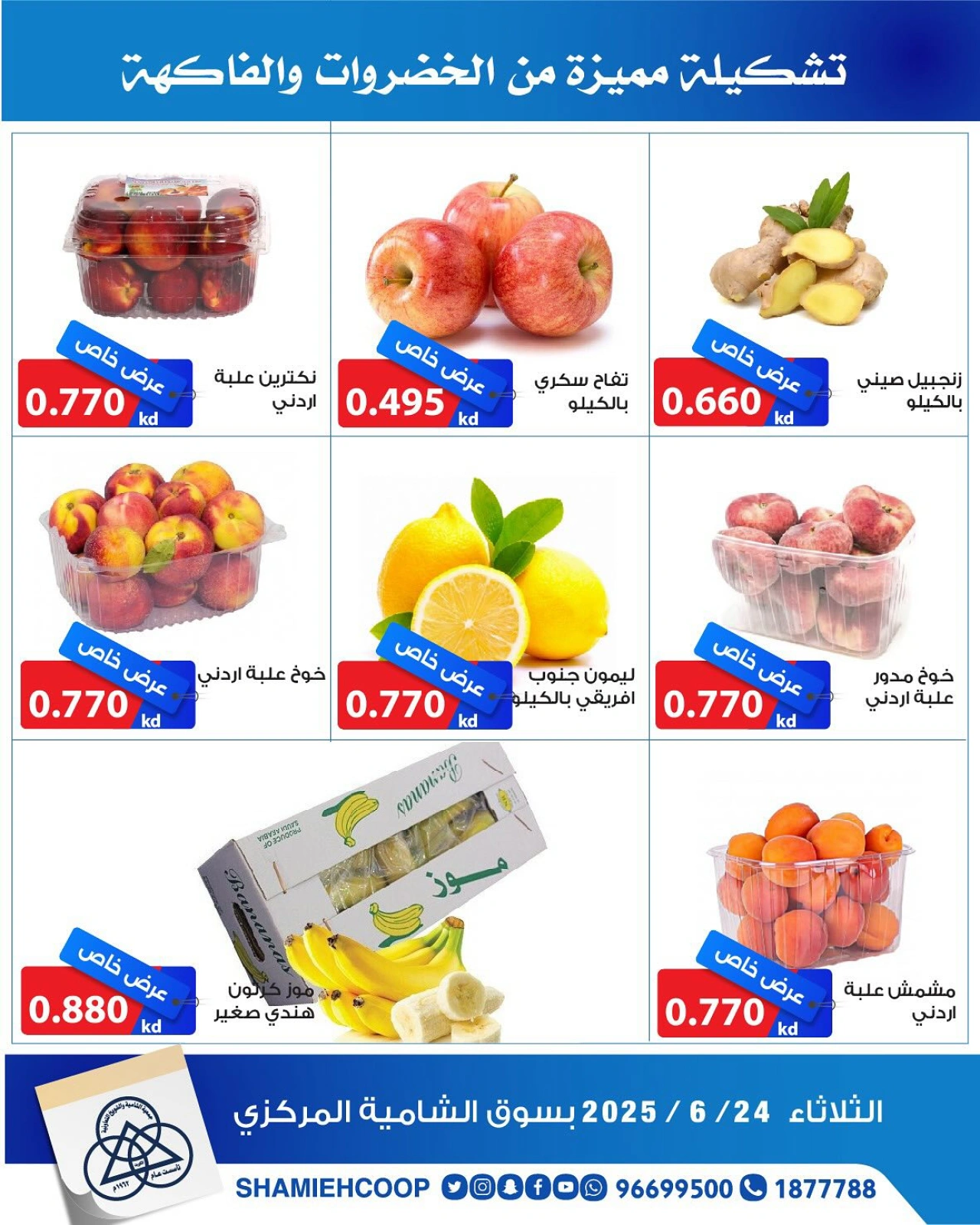 صفحة 3 |عروض الخضار والفاكهة لدي جمعية الشامية والشويخ الكويت