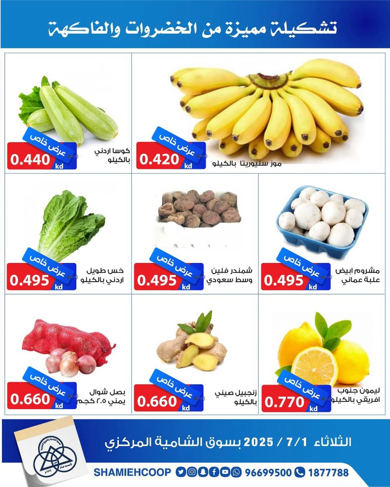 Page 3 |Offres de fruits et légumes EN Coop Shamieh Koweït