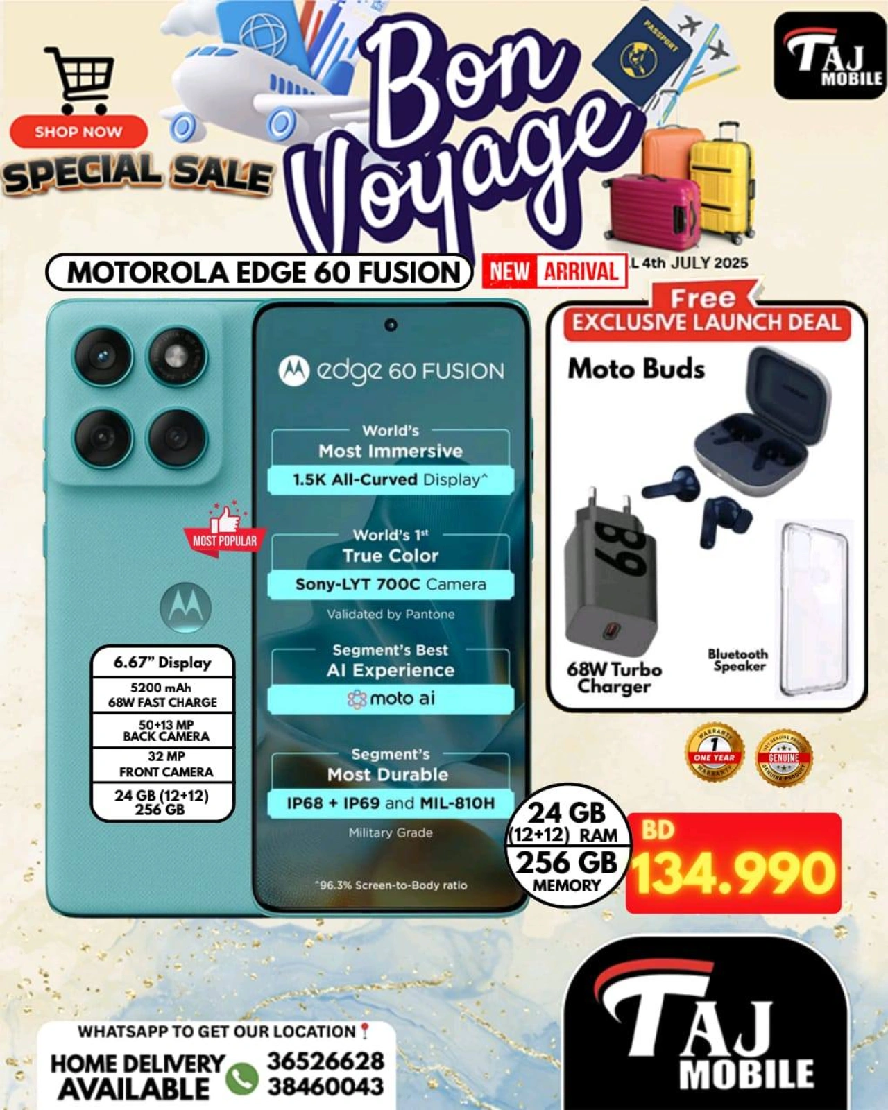 Page 35 |Bon Voyage offers at Taj Mobiles Bahrain