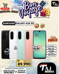 Page 26 |Bon Voyage offers at Taj Mobiles Bahrain